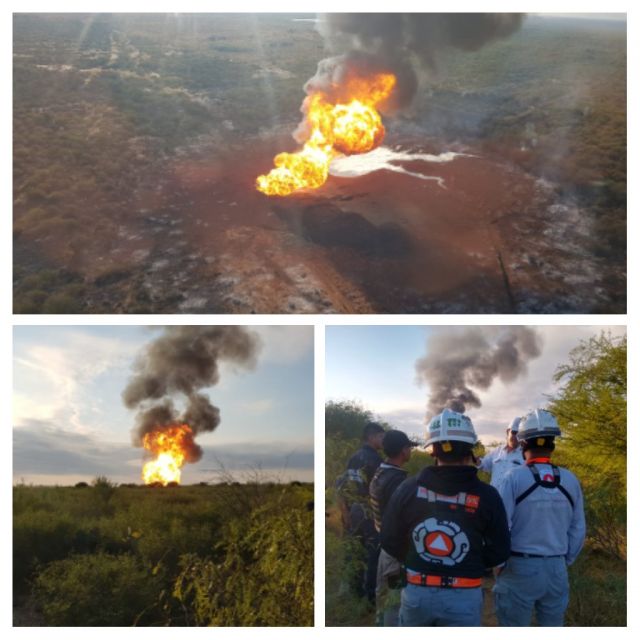 Explosión de ducto CENEGAS  causa pánico en comunidades de Nuevo León