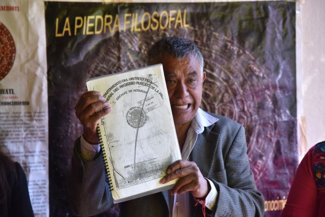 Indígenas exigen juicio político contra Peña Nieto, Eruviel Avila y Alfredo del Mazo Masa por la autopista Naucalpan-Toluca 