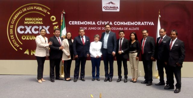 Gobierno de los pueblos celebra el CXCIX Aniversario de la Erección del Municipio de Ozumba