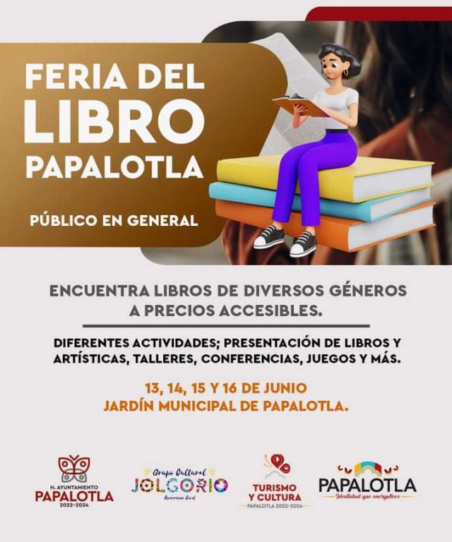 Llega a Papalotla la feria del libro