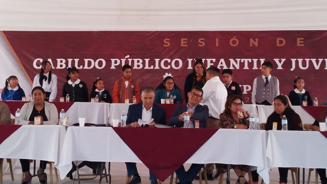 Con éxito se realizo la 16a Sesión de cabildo infantil y juvenil en el poblado de Tepexpan