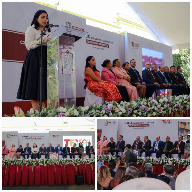 SE CONMEMORA EN TEXCOCO EL CXLIX ANIVERSARIO  DE VIDA INSTITUCIONAL