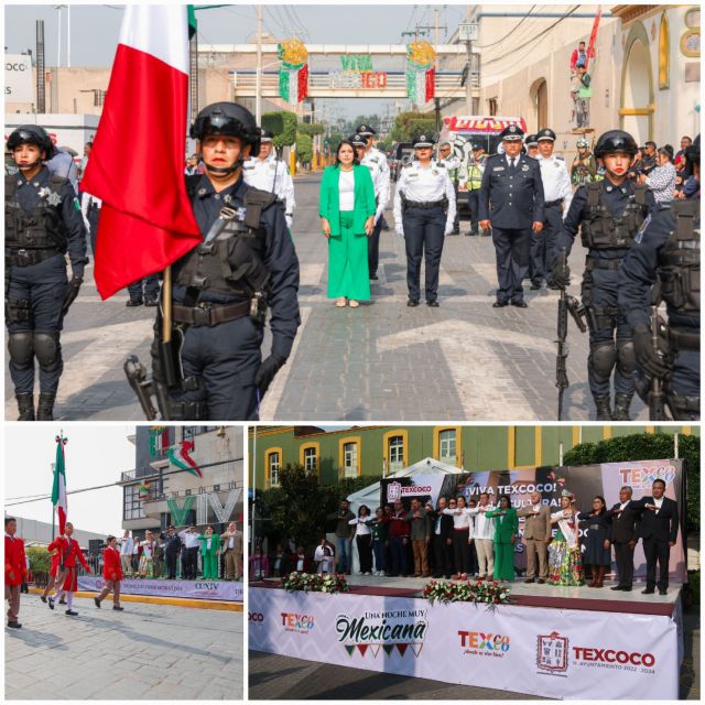 SE CONMEMORÓ EL TEXCOCO DEL CCXIV ANIVERSARIO DE LA INDEPENDENCIA DE MÉXICO