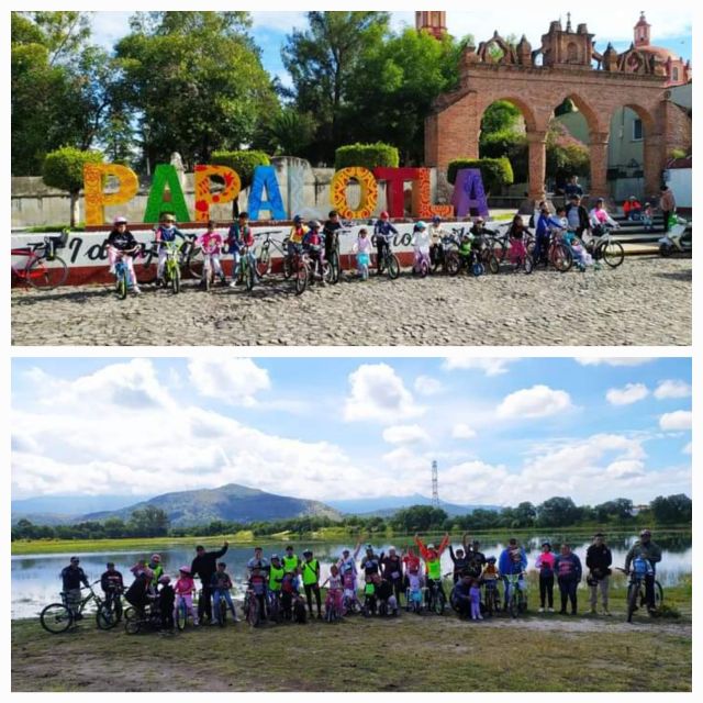 Realizan Rodada Ciclista para Niñas, Niños y Adolescentes Conociendo y Promoviendo mis Derechos Humanos.