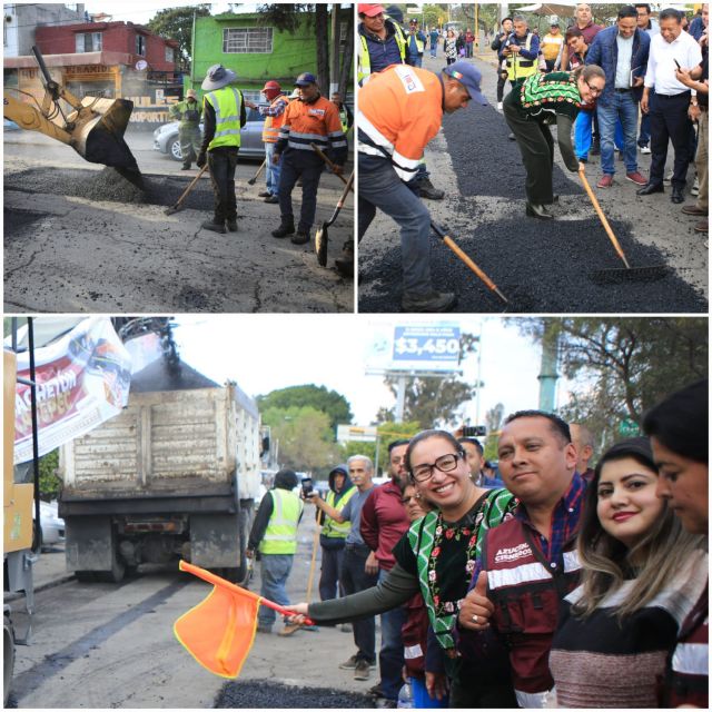 El ’Bachetón’ avanza en vialidades principales de Ecatepec