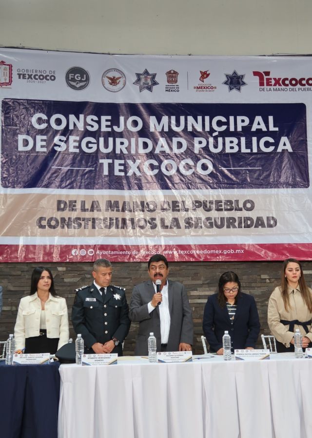 QUEDÓ INSTALADO EL CONSEJO MUNICIPAL DE SEGURIDAD PÚBLICA EN TEXCOCO