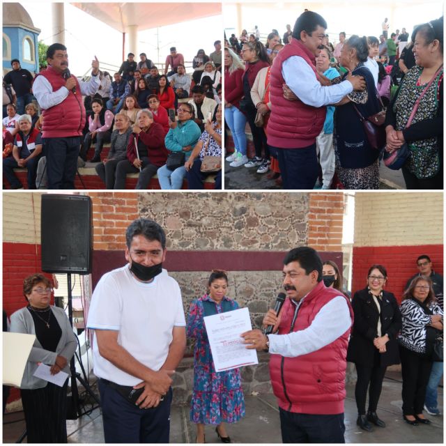 Entrega gobierno de Texcoco comodato de la plaza de la cultura a locatarios 