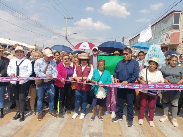 Repavimentación de Avenidas en Real del Valle y Terranova municipio de Acolman