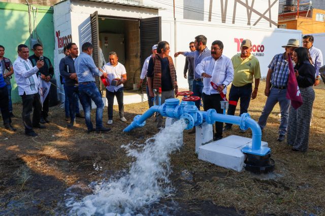 POZO DE AGUA DE HUEXOTLA, TEXCOCO  BENEFICIARÁ A MIL 850 HABITANTES