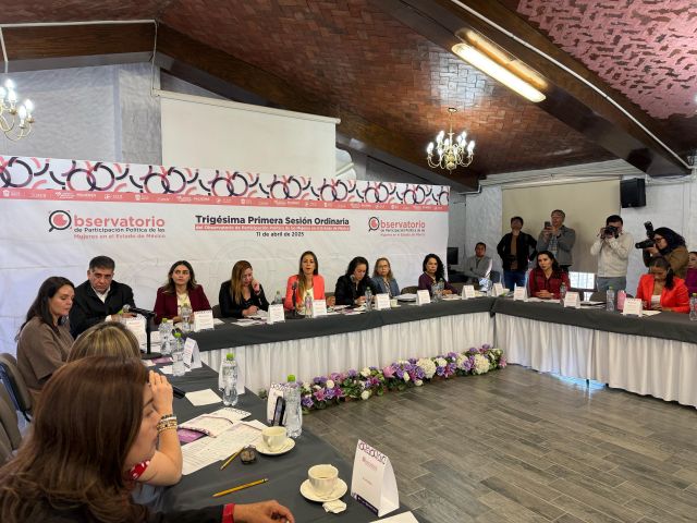 El TEEM participó en la XXXI Sesión Ordinaria del Observatorio de Participación Política de las Mujeres en el Estado de México