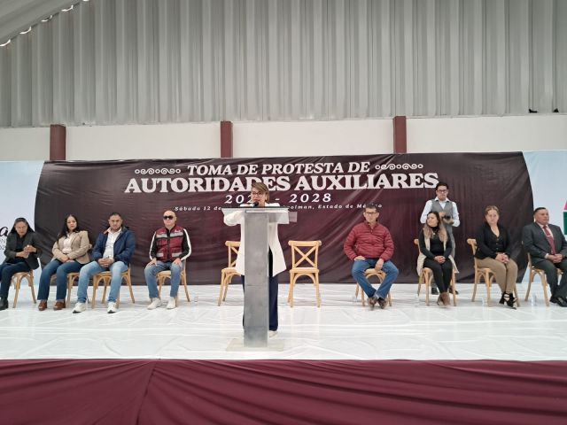 Alcaldesa de Acolman,  ofrece dialogo y trabajo coordinado con  nuevas autoridades auxiliares