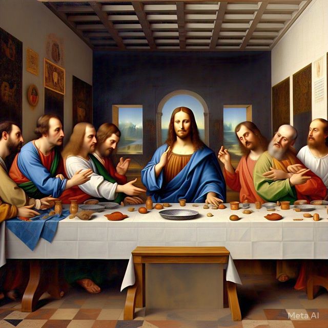 Jueves Santo: Última Cena de Jesucristo con sus discípulos