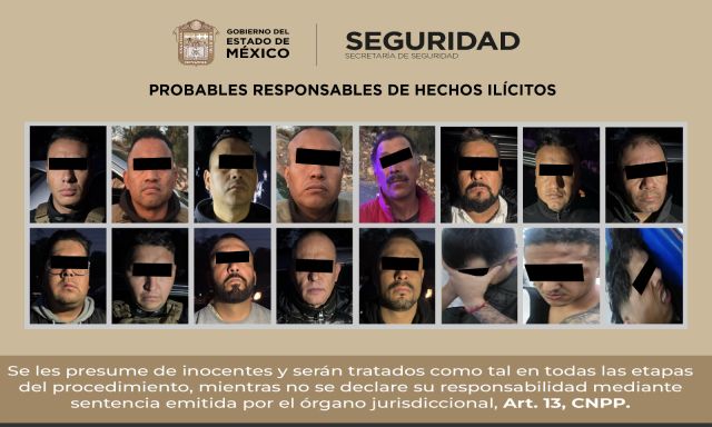 Capturan en flagrancia a 16 guachicoleros en Acolman 