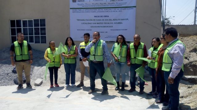 En Ozumba dan Banderazo de Inició a Importante Obra