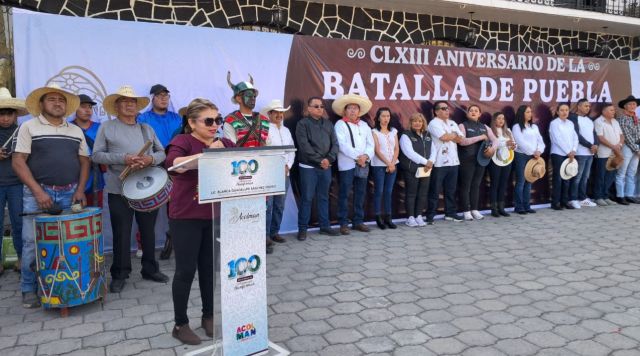Durante el 5 de mayo, llama Blanca Osorio en Acolman a recordar la defensa heroica de México
