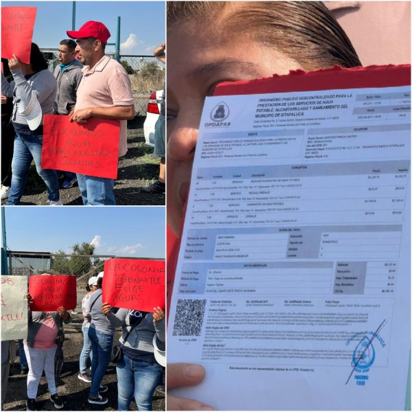Vecinos bloquean pozo en Ixtapaluca por crisis de agua potable